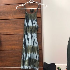 Tie-dye bodycon dress